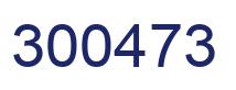 Number 300473 blue image