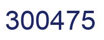 Number 300475 blue image