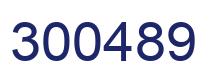 Number 300489 blue image
