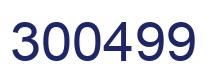 Number 300499 blue image