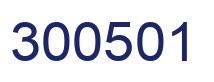 Number 300501 blue image