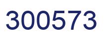 Number 300573 blue image