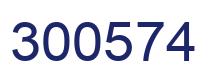 Number 300574 blue image