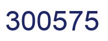 Number 300575 blue image