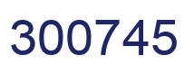 Número 300745 imagen azul