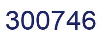 Number 300746 blue image