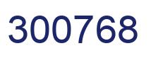 Number 300768 blue image