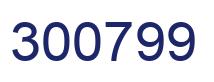 Número 300799 imagen azul