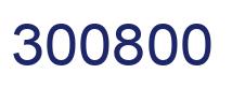 Número 300800 imagen azul