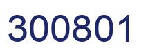 Number 300801 blue image