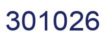 Number 301026 blue image