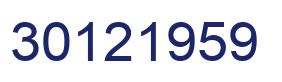 Número 30121959 imagen azul