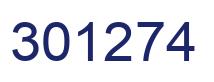 Number 301274 blue image