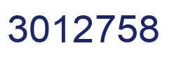 Number 3012758 blue image