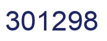 Number 301298 blue image