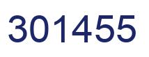 Number 301455 blue image