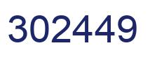 Number 302449 blue image