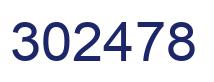 Number 302478 blue image