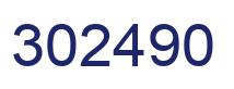 Number 302490 blue image