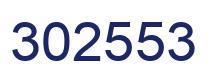 Number 302553 blue image