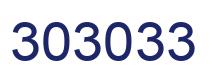 Number 303033 blue image