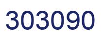 Number 303090 blue image