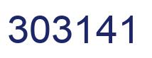 Number 303141 blue image