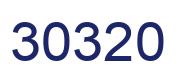 Number 30320 blue image