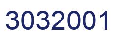 Número 3032001 imagen azul