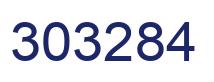 Number 303284 blue image
