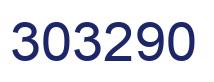 Number 303290 blue image