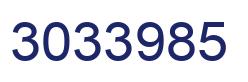 Number 3033985 blue image