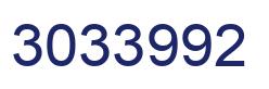 Number 3033992 blue image