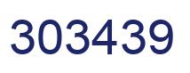 Number 303439 blue image