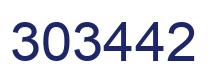 Número 303442 imagen azul
