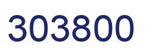 Number 303800 blue image