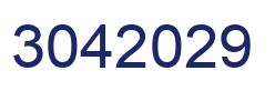 Number 3042029 blue image