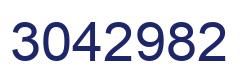 Number 3042982 blue image