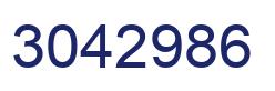 Number 3042986 blue image