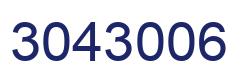 Number 3043006 blue image