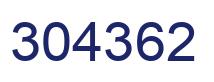Number 304362 blue image