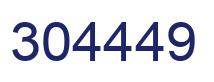 Number 304449 blue image
