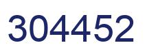 Number 304452 blue image