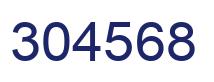 Number 304568 blue image