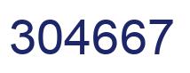 Number 304667 blue image