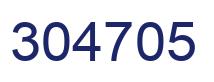 Number 304705 blue image