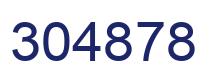 Number 304878 blue image