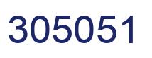 Number 305051 blue image
