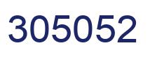 Number 305052 blue image