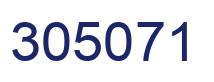 Number 305071 blue image
